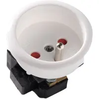 Kaiser Martin Sockel mit Erdungsstift IP20 Arctic White - 491/kws [40 Stück]