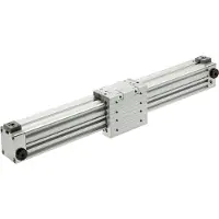 Tameson Kolbenstangenloser Zylinder 25-300mm - Magnetisch - Dämpfend - Kurze Führung - Einzelführung