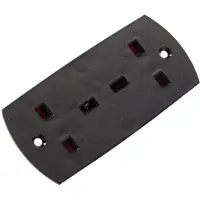 Kaiser Martin MK 2-Wege-Einsatz Gerätebuchse Typ G IP20 Schwarz - 499/sw [20 Stück]