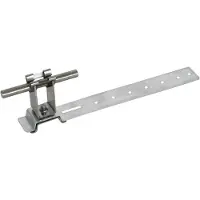 Dehn Dachleitungshalterung H 32mm Rd 8mm Al/StSt L 205mm - 206171 [2 Stück]