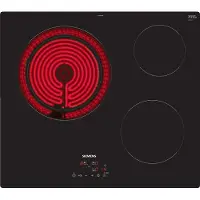 Siemens iQ300 ET61RBKB8E, Schwarz, Integriert, 59.2 cm, Keramik, Glaskeramik, 3 Zone(n)