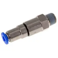 Tameson 6mm & R1/4'' Schnell-Drehgelenk Einsteck-Außengewinde Vernickeltes Messing/PBT NBR Drehbar