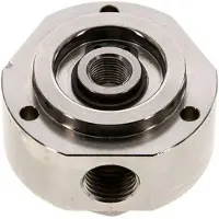 Tameson 3-Wege-Drehdurchführung 1/8'' x 1/4'' x3/8'' Messing vernickelt PUR 12bar (168,6psi)