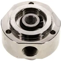 Tameson 3-Wege-Drehdurchführung 1/8'' x 1/4'' x3/8'' Messing vernickelt FKM 12bar (168,6psi)