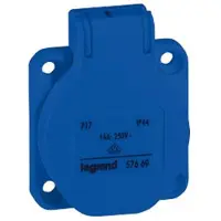 Legrand Einbausteckdose geerdet 250V 16A 3P Blau P17 - 057675