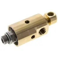 Tameson 2-Wege-Drehdurchführung G3/8'' - G1/2'' Außengewinde x Innengewinde Messing 50bar (702,5psi)