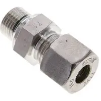 Tameson 10S & M16x1,5 Edelstahl-Verschraubung mit Außengewinde 450 bar FKM ISO 8434-1