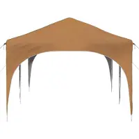 vidaXL Pop-up Partyzelt 575 x 288 x 245 cm Beige Oxford-Stoff