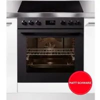 Hanseatic Induktions Herd-Set "HBCO7210A1MB+HI46074C", Energieeffizienz: A+, schwarz (matt, schwarz), Herdsets, inkl. 3 Jahre Herstellergarantie, Induktions Herd-Set
