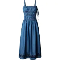 Pepe Jeans für Damen. PL9537793 Cass Kleid blau (XL), Lässig, Ärmellos / Hosenträger, Lyocell