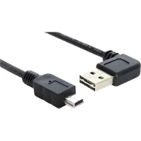 DeLOCK 3m USB 2.0 A - miniUSB m/m, 3 m, USB A, Mini-USB A, USB 2.0, Männlich/Männlich, Schwarz