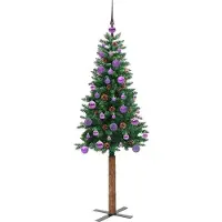 vidaXL Schlanker Weihnachtsbaum Grün 150 cm
