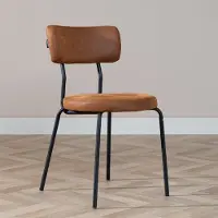 Livin24 Bronx71 Esszimmerstuhl Lyon cognac