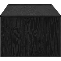 vidaXL Couchtisch Schwarz Eichen-Optik 95 x 50 x 34 cm Holzwerkstoff