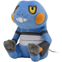 Tinisu Pokemon Glibunkel Kuscheltier - 13 cm Plüschtier Croagunk