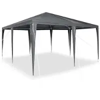 vidaXL Party-Zelt Weiß 600 x 400 x 266 cm Polyethylen und Stahl