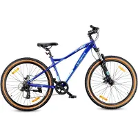 Sun baby Mountainbike 27.5 Zoll MTB Shimano 7 Gänge Federung Scheibenbremsen Ständer Rahmen M 17 Zoll Verdant Shred blau