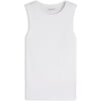 Tommy Hilfiger Tanktop "MULTISTRIPE TANK TOP", Damen, Gr. L (42/44), weiß (ecru), Single Jersey, Obermaterial: 100% Baumwolle, unifarben, regular fit normal, Rundhals, Tops Tanktop, Baumwolle