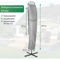 OEM Schutzdecke für Strandsonnenschirm 2-4 m - Wasserfest, UV-beständig und langlebig