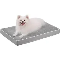 OEM Orthopädisches Hundebett für kleine Hunde, Hundekissen 73x45x7cm, waschbares Hundemat, ausnehmbares Hundekissen, Grau