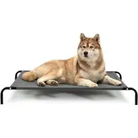 OEM Grosses Hunde-Exerzieraum-Set für Outdoor-Betten, 117 x 85 cm, Grau-Optik