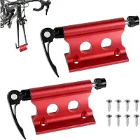 OEM Aluminiumlegering Fahrradvorkhalter Vorderrad mit Schnellspanner, rote Fahrradzubehör für Transport und Outdoor.