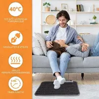 OEM Elektrische Fußheizmatte - 50 x 55 cm - 66 Watt - mit Temperaturregler, Wecker und Schlafmodus