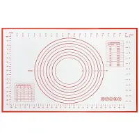JMXZ Azomor Große Silikonbackmatte von 70x50 cm zum Kneten und Ausrollen von Teig