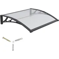 OEM Luifel met zijpaneel aus polycarbonat für Eingang und Fenster