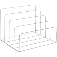 OEM Transparante acryl-Dokumenten-Organizer mit vier Sektionen