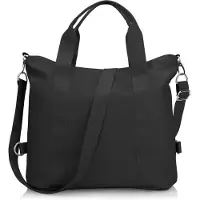 Unyqoos Damen‑Schultertasche aus wasserfestem Nylon – geräumig 40×15×35 cm, verstellbarer & abnehmbarer Gurt 63–120 cm, mehrere Fächer, 0,48 kg