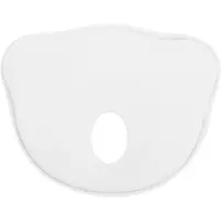 Unyqoos Bo Jungle B-Cosy ergonomisches Babykissen – atmungsaktiv, stützt Kopf & beugt abgeflachtem Hinterkopf vor, Snow (weiß), ca. 26×19 cm, für Wiege, Babybett & Autositz