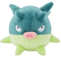 Tinisu Pokemon Baldorfish Kuscheltier - 17,5 cm Plüschtier Qwilfish