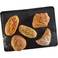 OEM Silikonische Bakmat in Schwarz, 30x40 cm, herstellbar