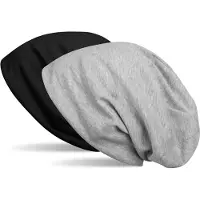 StyleBREAKER Beanie "Wende Beanie", Herren, schwarz (schwarz, grau meliert), Obermaterial: 50% Viskose CV. 50% Polyester PES., Modisch, Mützen Beanie