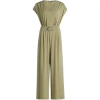 Betty Barclay Jumpsuit "Jumpsuit mit Raffung", Damen, Gr. 38, EURO, grün (soft olive), Obermaterial: 94% Polyester PES. 6% Elasthan EL., Overalls Jumpsuit