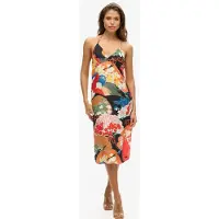 Superdry Vintage Midi Halter Slip ärmelloses Kleid