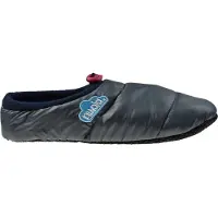 Nuvola . Hausschuhe Herren Damen rutschfester Sohle warm gepolstert bequem dunkelgrau 34/35 EU - UNLIG