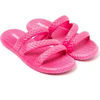 Brasileras Damen Zehensandalen mit rutschfester Sohle bequem schuhe strand/schwimmbad/stadt fuchsie 36 EU - UBSIR