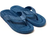 Brasileras Herren Zehensandalen mit rutschfester Sohle bequem schuhe für strand/schwimmbad/stadt blau 42 EU - UBSADO