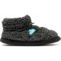 Nuvola . Hausschuhe Herren Damen rutschfester Sohle warm gepolstert bequem darknegro 34/35 EU - UNBOC