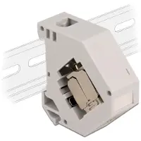 DeLOCK Hutschienenadapter mit Keystone Modul RJ45 Buchse Cat.6A LSA, Grau, RJ-45, LSA, Weiblich, 23/24/25/26, Cat6a