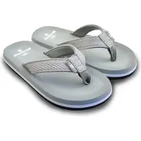 Brasileras Kinder Zehensandalen rutschfester bequem schuhe strand/schwimmbad/stadt grau 32 EU - UBPFF