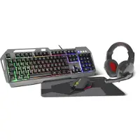 Speedlink LUNERA 4in1 Illuminated Gaming Set, black - DE layout