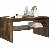 vidaXL Couchtisch Räuchereiche 80 x 50 x 40 cm Holzwerkstoff