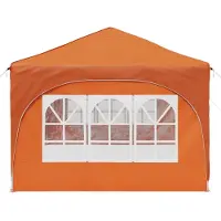 vidaXL Pop-up Partyzelt 575 x 288 x 245 cm Orange Oxford-Stoff