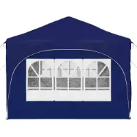 vidaXL Pop-up Partyzelt 575 x 288 x 245 cm Blau Oxford-Stoff