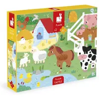 Janod Farm Touch And Feel Puzzle 20 Stücke