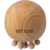 Kostkamm Faszienbürste - mit Holznoppen Buche Ø6cm