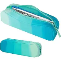 OEM Wasserdichte Rits-Pen-Case - Schulkoffer-Organizer - Etui-Halter - Blauer Silikon-Etui für Kinder und Jugendliche